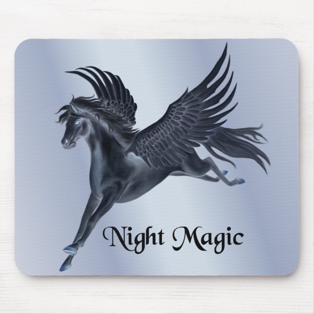 Black Pegasus Mousepad (Vorne)