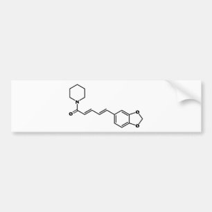 Black Pepper Piperine Molekulare Chemische Formel Autoaufkleber