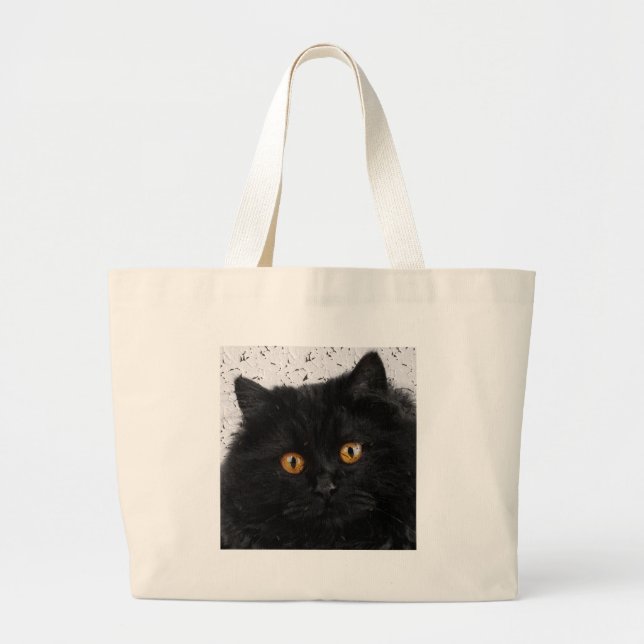Black Persian Face Jumbo Stoffbeutel (Vorne)