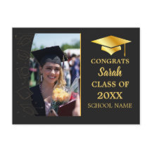 Black Personalisiert gratulation Class of 2023