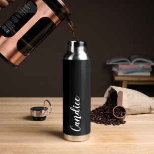 Black Personalisiert Wedding Bridesmaid Trinkflasche