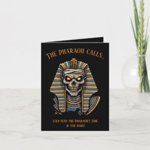 🖤 Black Pharaoh Mummy Einladung 🎃 ✉️