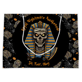 🖤 Black Pharaoh Mummy Geschenktasche 🎃 👑 Große Geschenktüte