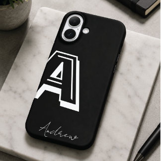 Black Phone Case - personalisierte Notizzettel