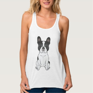 Black Piebald French Bulldog / Französischer Niedl Tank Top