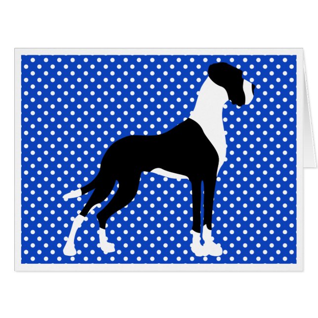 Black Piebald Great Dane (Vorderseite (Horizontal))