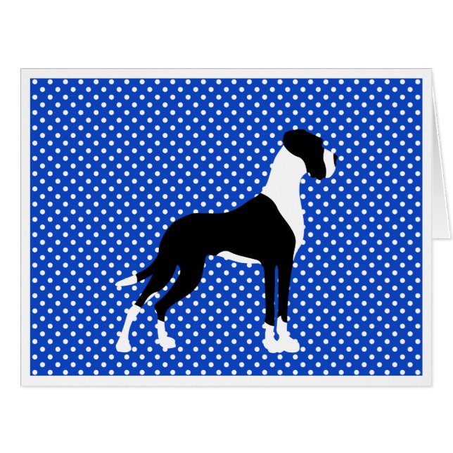 Black Piebald Great Dane (Vorderseite (Horizontal))