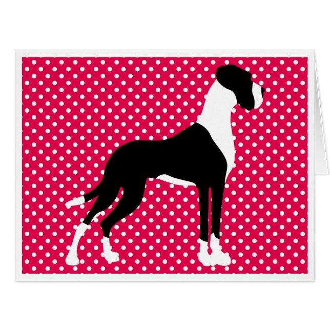 Black Piebald Great Dane (Vorderseite (Horizontal))