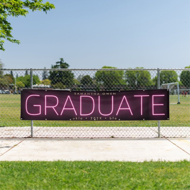 Black PINK Huge NEON Moderne Grad Ankündigung Banner (Insitu)
