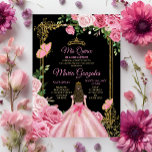 Black Pink Mis Quince 15 Anos Butterfly Goldkrone Einladung<br><div class="desc">Quinceañera Black Pink Butterfly Gold Crown Einladung Mis Quince 15 Anos,  16. Geburtstag, </div>