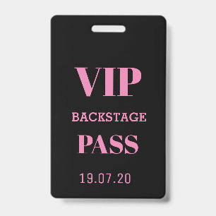 Black Pink VIP Backstage All Access Pass Konzert Ausweis