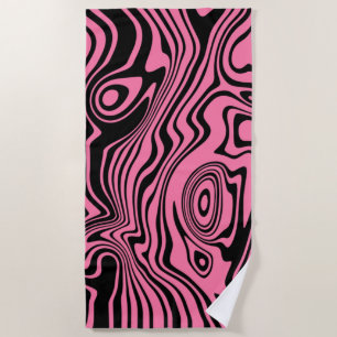 Black Pionk Serviette de plage rayée ou Choisissez