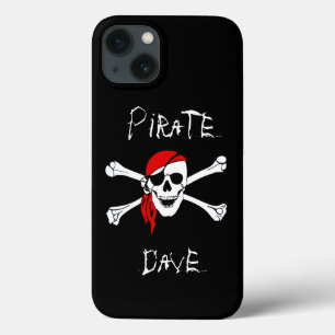 Black Pirate Skull Crossbones iPhone Cover Fall