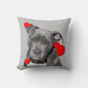 Black Pit Bull Staffordshire Kissen