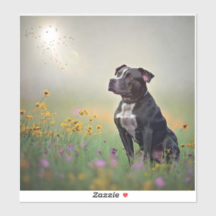 Black Pitbull Vinyl Stickers Aufkleber