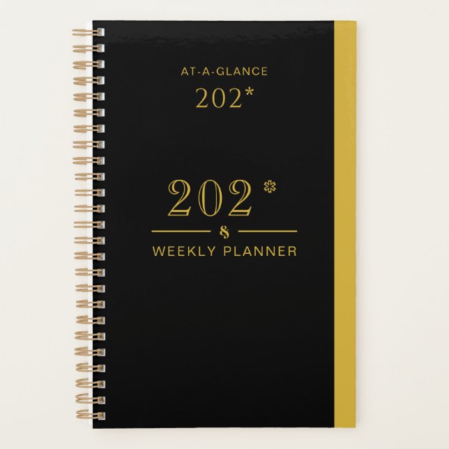 Black Planner 2026 for Home and Office Use (Devant)