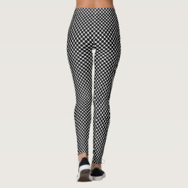 Black Polka Dot Pattern Leggings