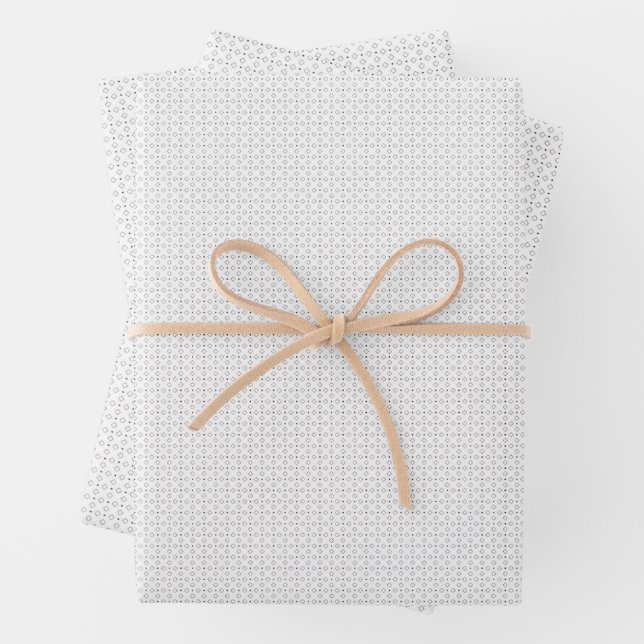 Black Polka Dot Seamless Pattern | Tiny Dots Geschenkpapier Set (Beispiel)