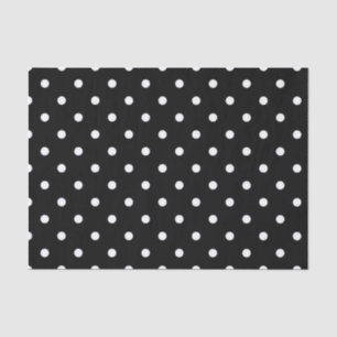 BLACK POLKA DOT Tissue Paper Seidenpapier