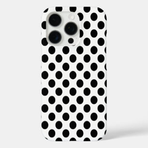 Black Polka Dots iPhone 16 Pro Hülle
