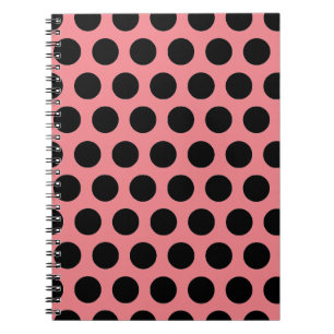 Black Polka Dots Notizblock