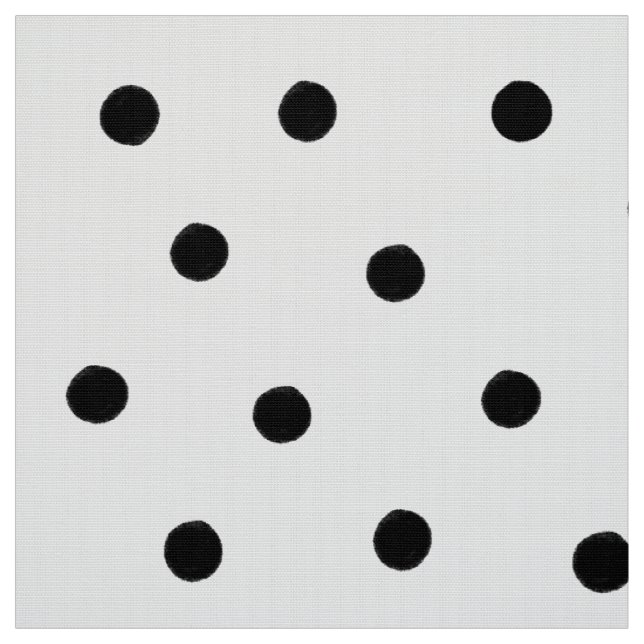 Black Polka Dots Stoff (Muster)