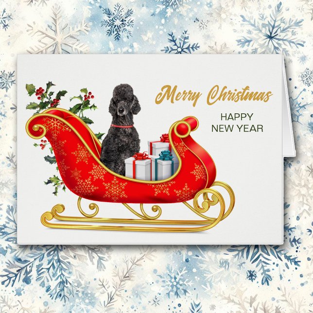 Black Poodle Dog Weihnachten Weihnachten Weihnacht (Von Creator hochgeladen)