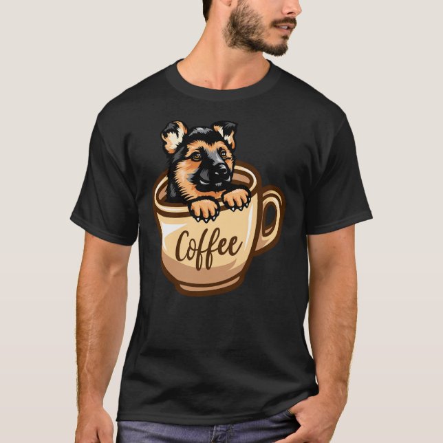 Black Portrait Head Vector T-Shirt (Vorderseite)