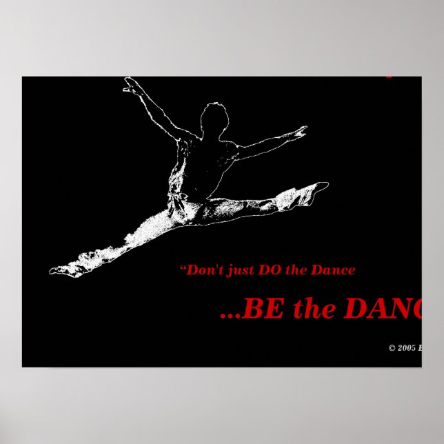 Black Poster ERT Dance Project #1 (Vorne)