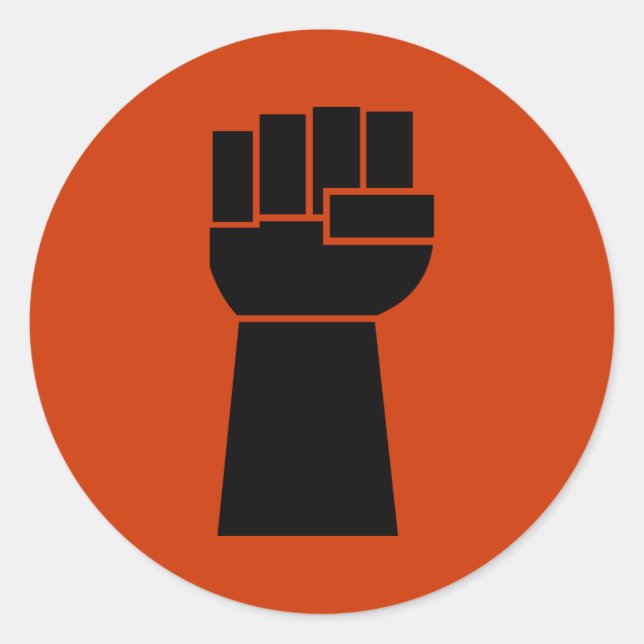 Black Power Black Fist Obama Sticker (Vorderseite)