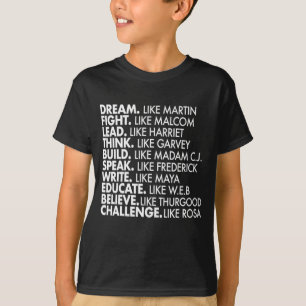 Black Power Historic Black Leaders T-Shirt