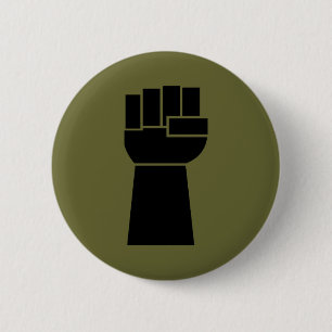 Black Power schwarze Faust Obama Button