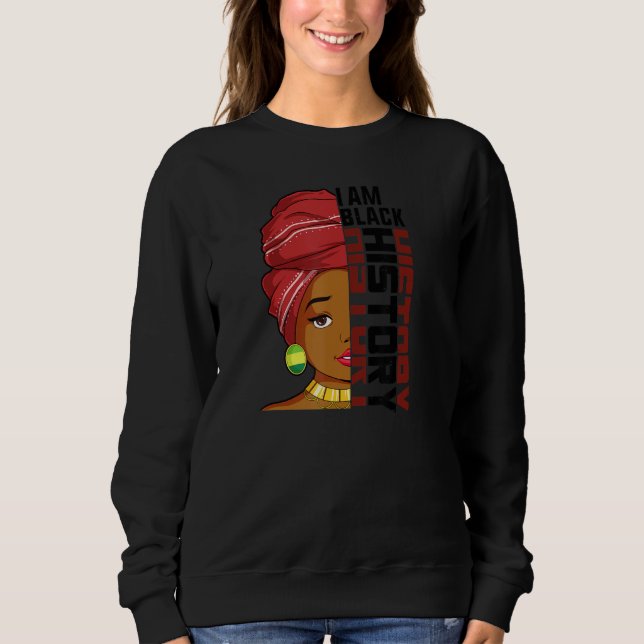 Black Pride Excellence Love Heritage Black People Sweatshirt (Vorderseite)