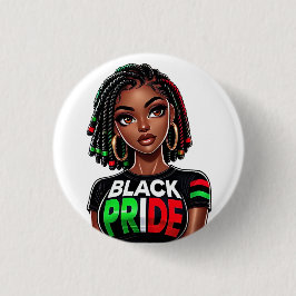 Black Pride Lady Button