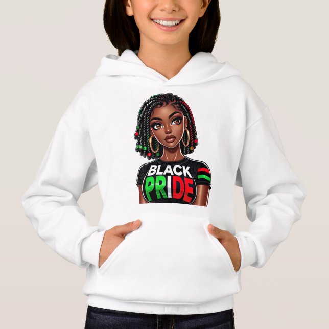 Black Pride Lady Hoodie (Vorderseite)