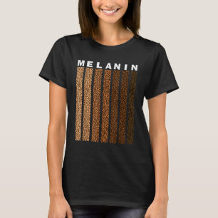 Black Pride Melanin Afro American Leopard Kariert  T-Shirt