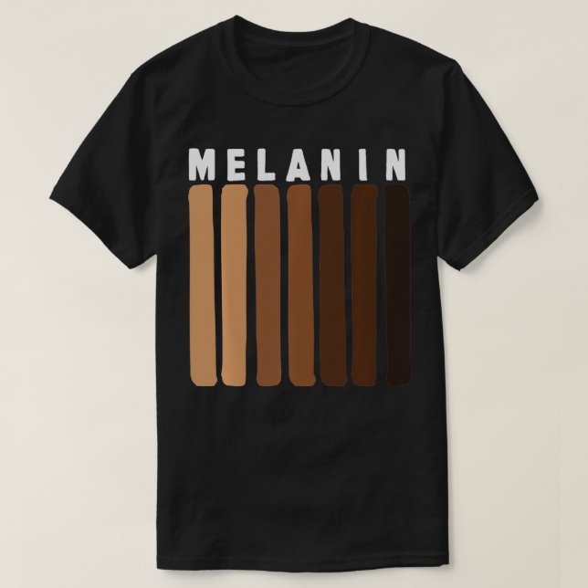 Black Pride Melanin American Gift T-Shirt (Design vorne)