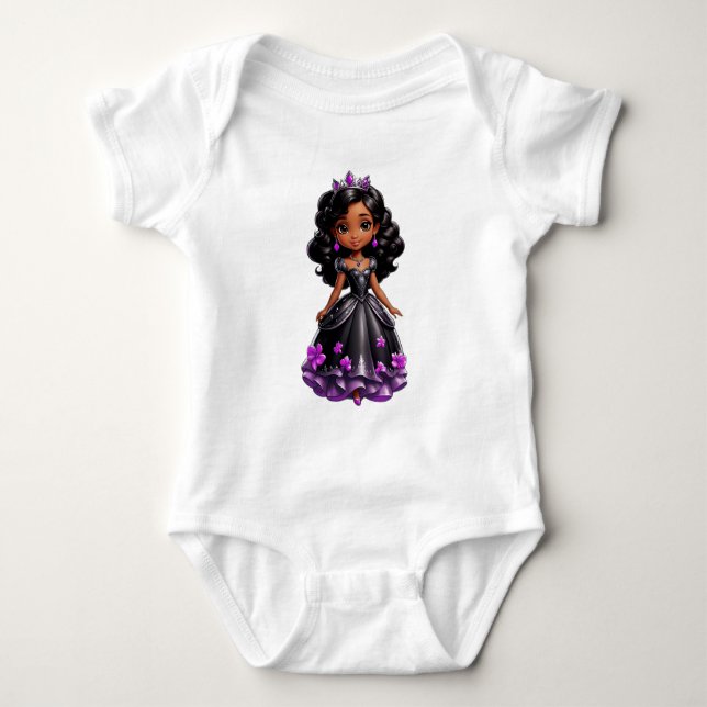Black Princess Baby Strampler (Vorderseite)