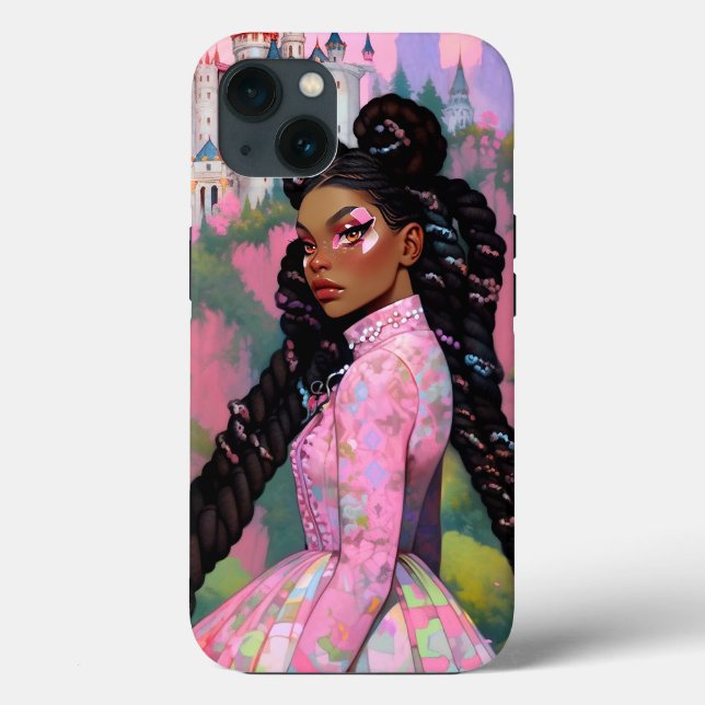 Black Princess Fantasy Art Case-Mate iPhone Hülle (Rückseite)