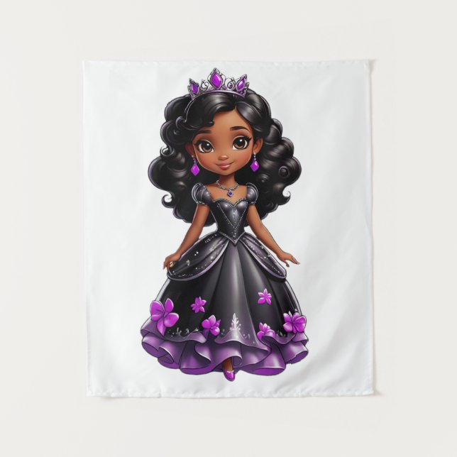 Black Princess Wandteppich (Vorderseite)