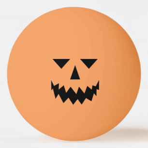 Black Pumpkin Face Ping Pong Ball Tischtennisball