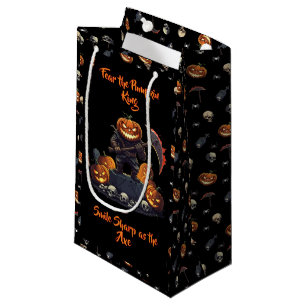 🖤 Black Pumpkin King Halloween 🎃 Kleine Geschenktüte