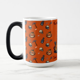 🖤 Black Pumpkin King Halloween Tasse 🎃