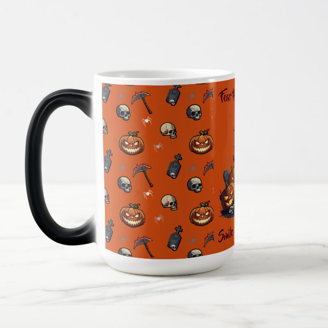 🖤 Black Pumpkin King Halloween Tasse 🎃 (Links)