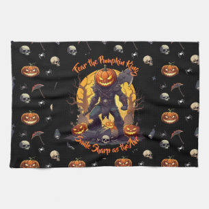 🖤 Black Pumpkin King Kitetücher 🎃 Geschirrtuch