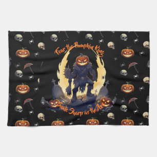 🖤 Black Pumpkin King Kitetücher 🎃 Geschirrtuch