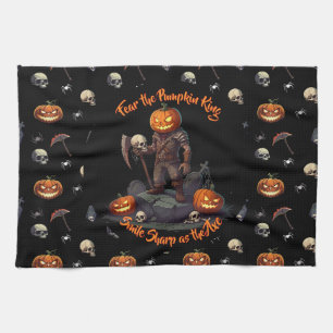 🖤 Black Pumpkin King Kitetücher 🎃 Geschirrtuch