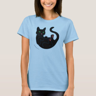 Black Pussy Cat T-Shirt