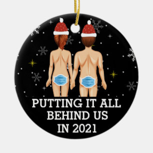 Black Putting alles hinter uns im Jahr 2021 Keramik Ornament