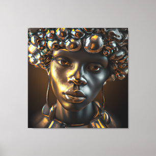 Black Queen African Women Sis Africa Melanin Sista Leinwanddruck